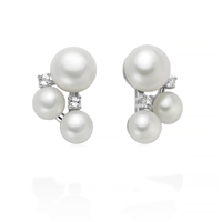 Orecchini Miluna Donna in Argento Perla PER2890